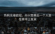 热刺无缘欧冠，孙兴慜赛后一个人坐在草坪上发呆